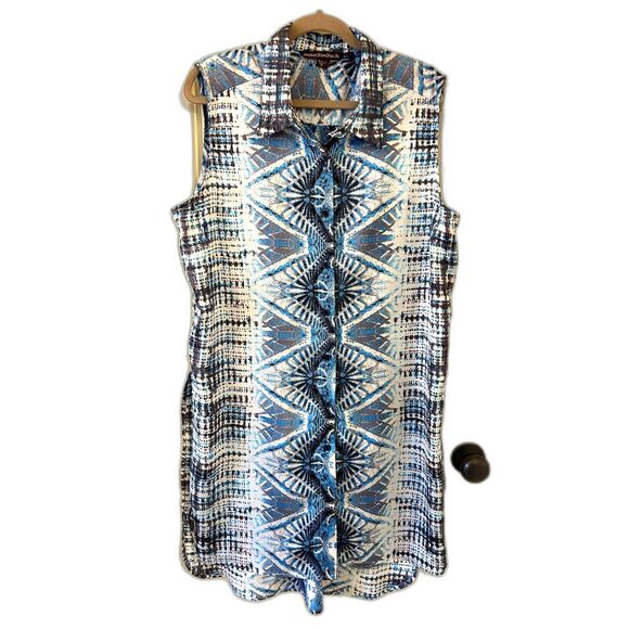 Mushka by Sienna Rose Sleeveless Long Tunic Blouse - Size XL - Picture 2 of 5